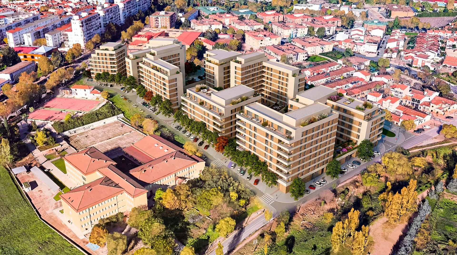 Render de las actuaciones previstas en la Ribera del Marco por parte de la AIU